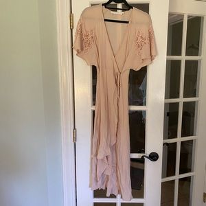 Blush Wrap Dress